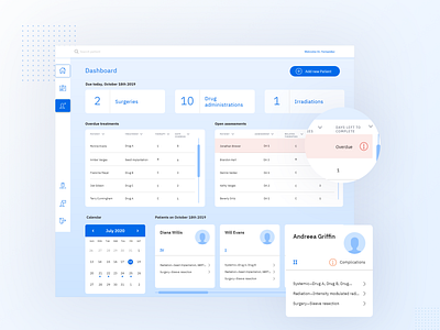 [Healthcare/SaaS] Patient data management application app design medical minimal prototype ui ux website