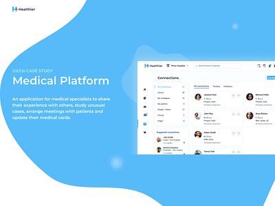 [Healthcare - Social platform web app] for health practitioners app design figma healthcare minimal prototype ui uiux uiux design ux web application web application design
