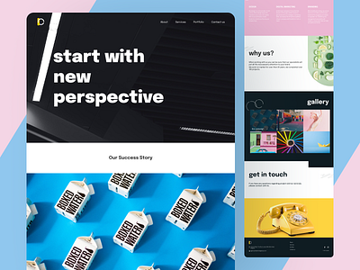 O-kay advertising agency app design design figma ui ux website