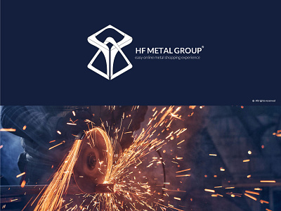 Logo design for HF Metal Group branding logo