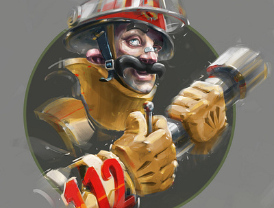 firefighter4 fire illustration иллюстрация персонаж пожарник