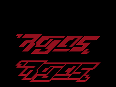 "ROJAS" Typography