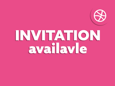 invitation available animation dribbble best shot dribbble invite dribble dribble shot garphicdesign illustraion landing page logodesign logotype