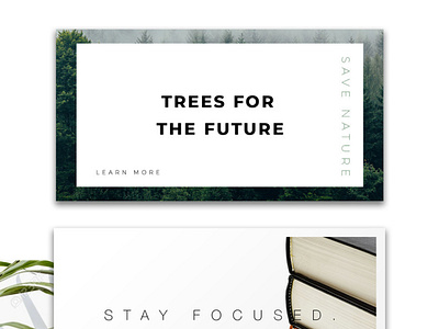 Trees for the future banners design