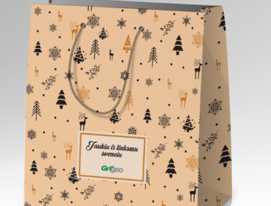 Christmas gift bag design bag design bag mockup bag store logo design pacage design