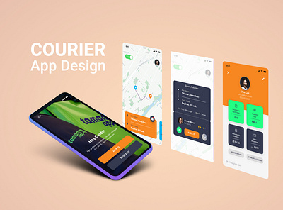 Courier App Design app courier app delivery delivery app mobile design ui ux