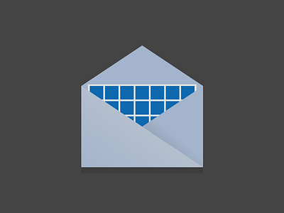 Inbox Pixels envelope flat newsletter sketch