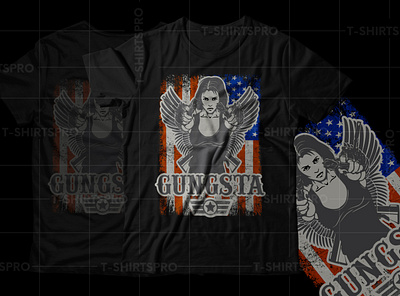 Gungsta Usa Flag T-Shirt Design gungsta girl gungsta girl gungsta usa flag t shirt design gungsta usa flag t shirt design