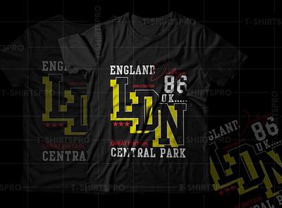 ENGALND CENTRAL PARK T-Shirt Design