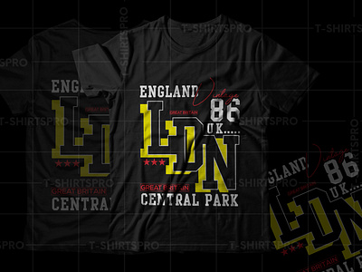 ENGALND CENTRAL PARK T-Shirt Design