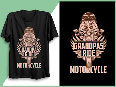 Grapndpa Ride a Motorcycle T-Shirt