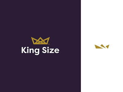 King Size Beds logo abstract beds branding crown geometric icon identity king lettermark logo mark symbol