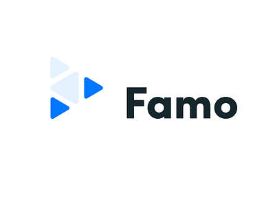 Famo (from A to B) service abstract b branding cab from a to b geometric icon identity lettermark logomark mark symbol taxi