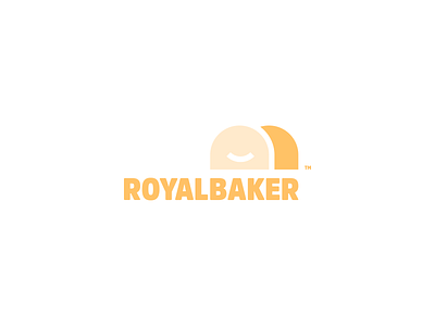 Royalbaker branding baker brand branding brandmark bread brown concept flat geometric happy icon identity logo logomark logotype royal