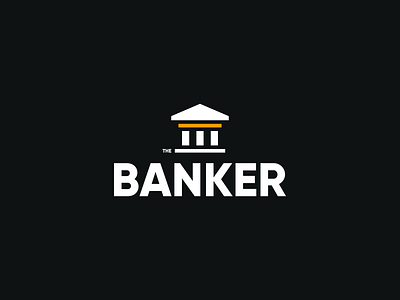 The Banker Branding bank banker brand branding brandmark building concept geometric icon identity logo logomark logotype money temple