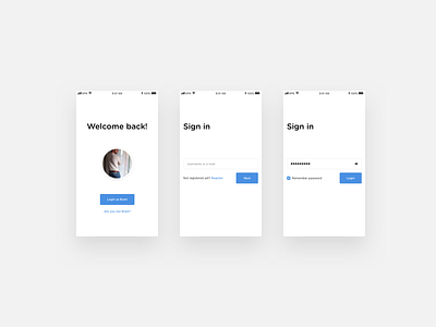 Modern Login Form app clean design fields forms interaction design login modern password ui ux white