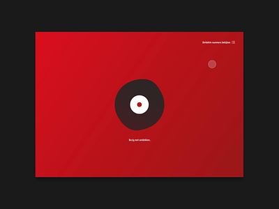 #55/100 Song Check! centered dark disk interaction design ipad lp music outside the box red sensor shazam ui ux whitespace
