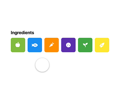 Ingredient Check Animation animation concept cooking icons ingredients interaction interaction design micro interaction motion ui ux