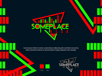 Someplace branding graphic design logo music typography vector