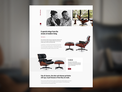 Eames Lounge Chair design identity ui visual web