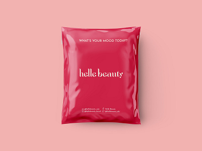 Helle Beauty branding clean cosmetic design feminine logo pink