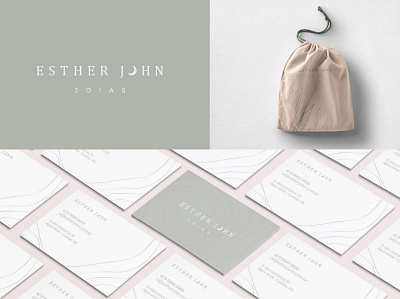 Esther John Joias | Visual Identity branding clean design jewelry logo minimal visual identity