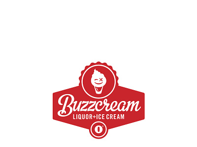 Buzzcream Ice Cream logo brand design brand identity design dessert food icecream identity identity branding liquor logo retail