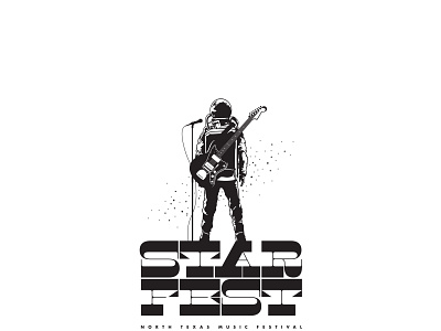 Starfest music festival logo brand design brand identity festival futuristic identity identity branding logo music music art retro