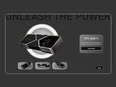 RTX 3080 Ti Product Teaser app branding design ui ux