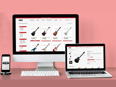 Steve's Music Website Redesign branding design product design ui ux