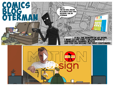 motion design 3d animation art branding co comic art comicblog comics design graphic design icon illustration illustrator logo motion graphics oterman сщ