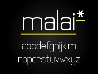 Malai — My First Typeface
