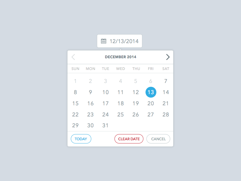 Calendar Iteration by Deep Shah for COTA on Dribbble