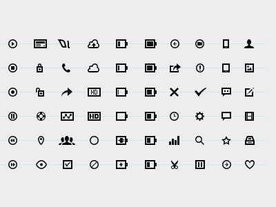 Icons at Livestream #1 by Deep Shah on Dribbble