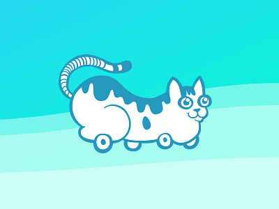 Cat Car car cat cat illustration illustration isobel just for fun