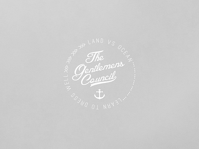 Land Vs Ocean Gents Council design graphic design logo