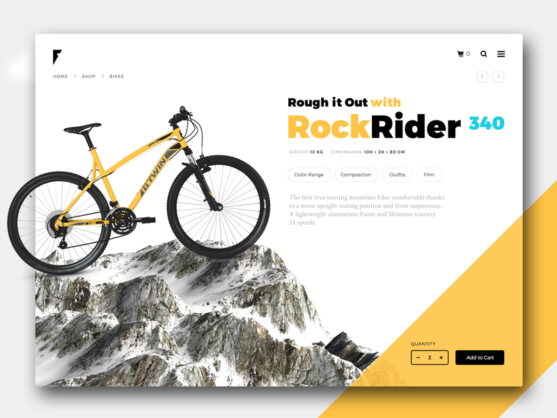 Banner for bicycle by Ved on Dribbble