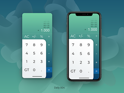 DailyUI 004 (Calculator)