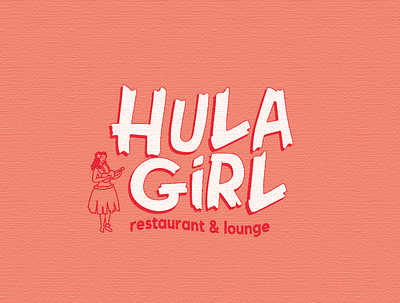 HULA GIRL | restaurant & lounge branding design illustration logo minimal web design