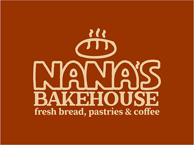 Nana's Bakehouse Logo branding design illustration logo