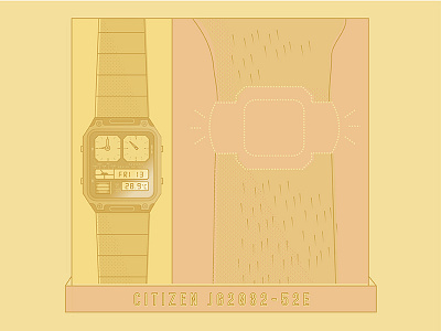 Movement Monday – Citizen JG2032-52E citizen gold illustration movement movement monday watches yellow