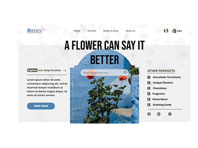 Flower website design ecommerce figma design flowers landing page modern shopping cart ui webdesign website