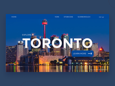 Toronto skyline city toronto typography ui uidesign ux web