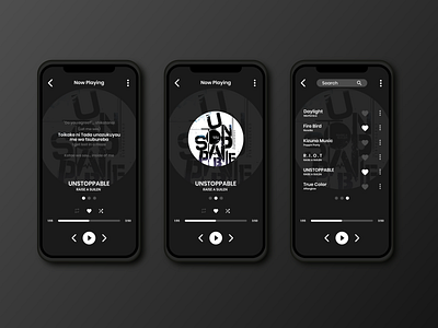 Simple Music Player UI App