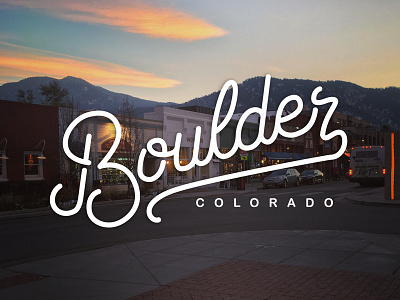 Boulder Colorado colorado handlettering lettering monoline practice vintage