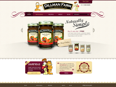 Dillman Farms design ecommerce inbound marketing marketing products rotator spinweb web design website