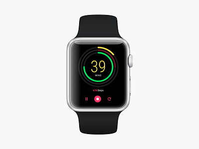 Daily UI 014 Count Down Timer apple watch count down timer daily ui ui ux