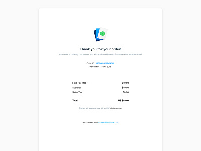 Daily UI 17 Email Receipt daily ui email receipt ui ux