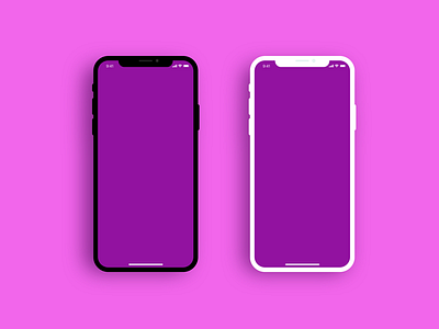 Iphone X sketch mock up