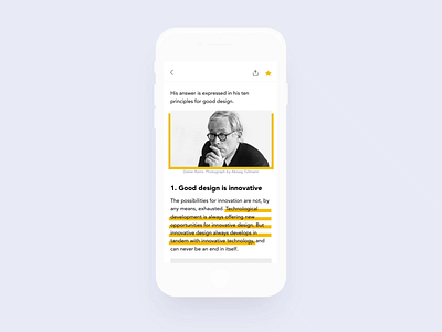 Focus - Highlighting ae animation feed flat focused invision ios mobile prototype rss sketch ui ux